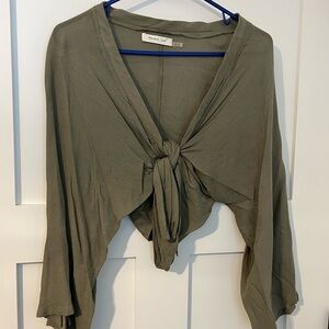 Olive Green Women's Top